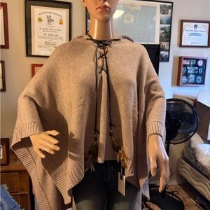 GRAYSON Eli Hooded Kaftan made of a wool-cashmere blend. SO SOFT- NWT